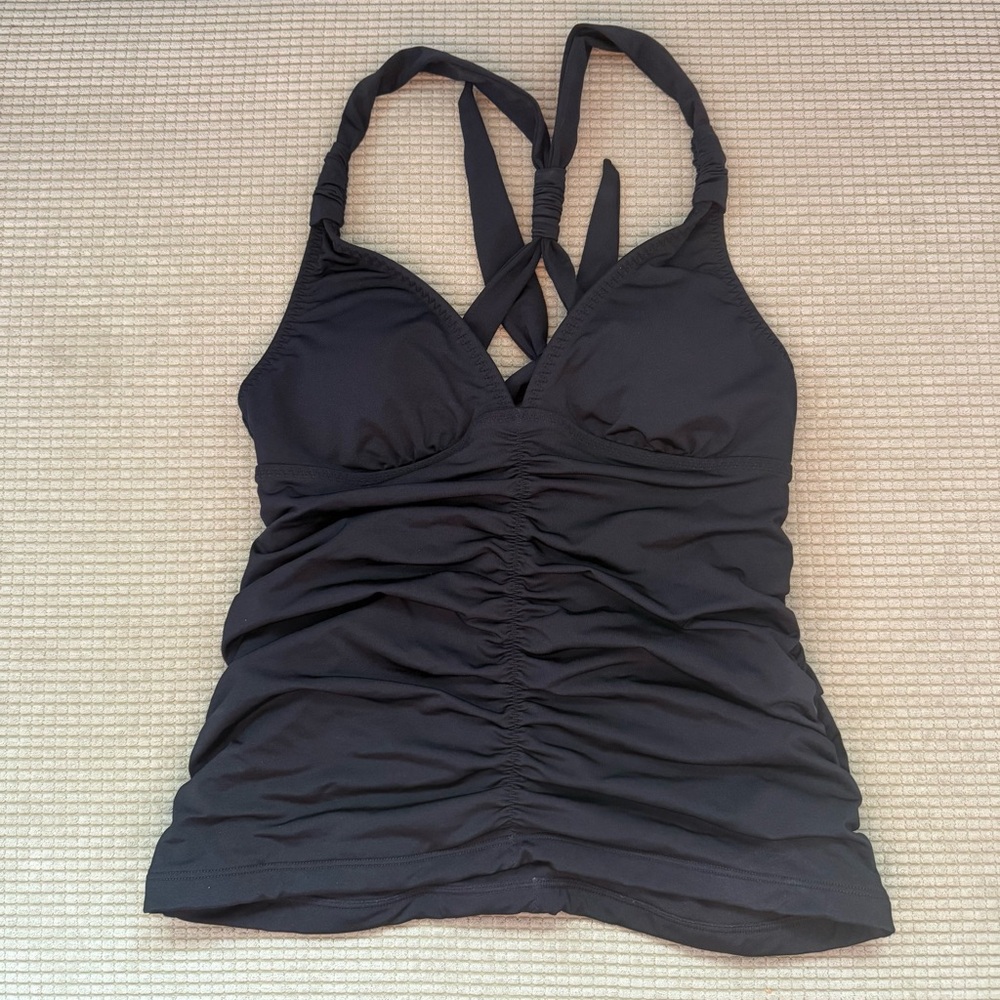 Athleta Black Tankini Top